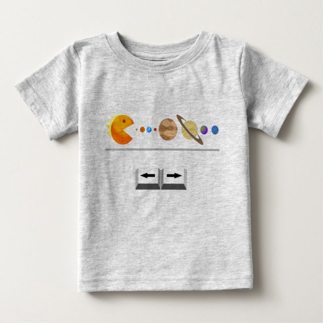 Game with planets funny T-Shirt (Front)