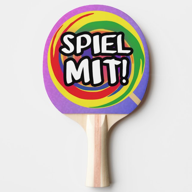 game with table tennis racquets Ping-Pong paddle (Front)