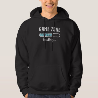 Game Zone Loading Family Friends Humor Trendy Posi Hoodie