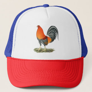 Gamecock Blue Red Rooster Trucker Hat