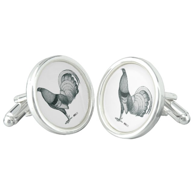 Gamecock Crele or Dom Cufflinks (Angled)