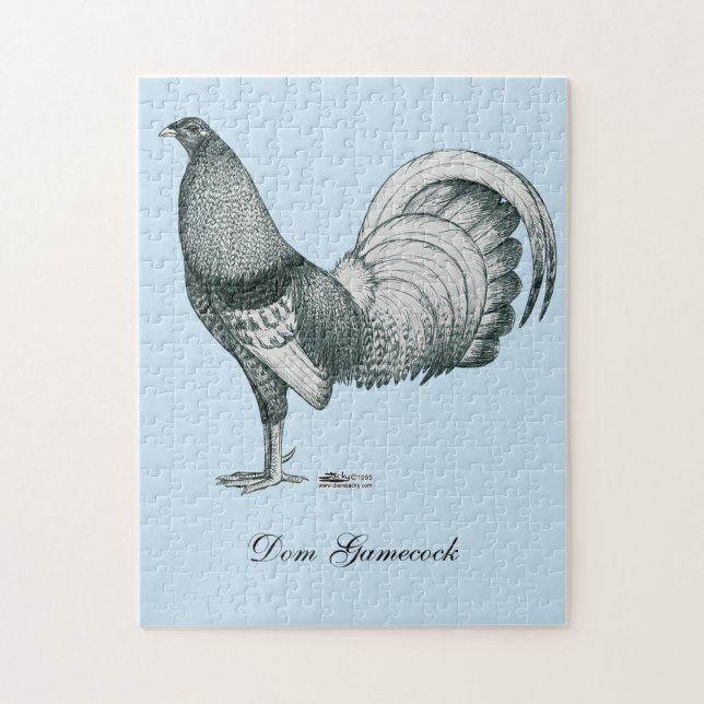 Gamecock Crele or Dom Jigsaw Puzzle (Vertical)