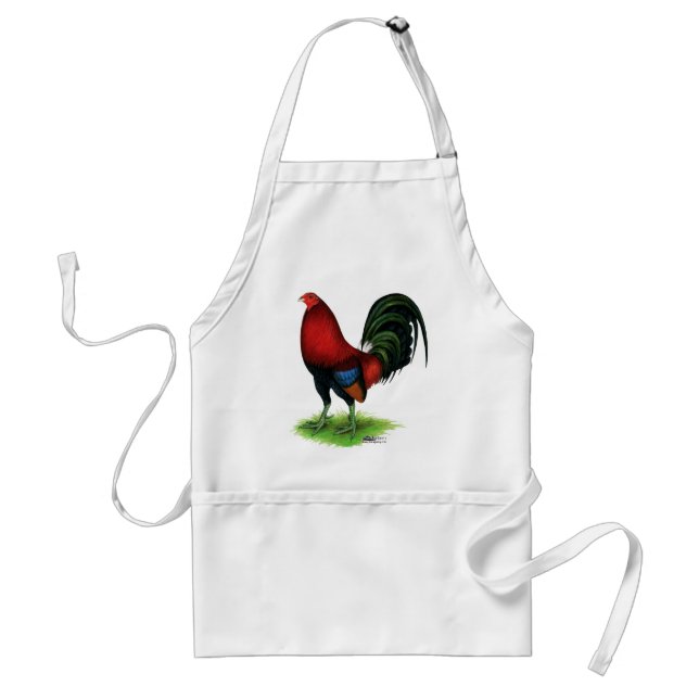 Gamecock:  Dark Red Adult Apron (Front)