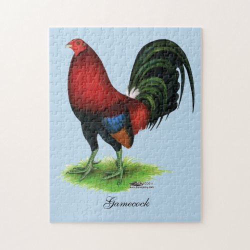 Gamecock  Dark Red Jigsaw Puzzle