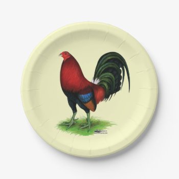 Gamecock:  Dark Red Paper Plates by diane_jacky at Zazzle