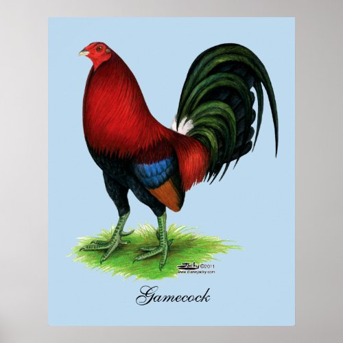 Gamecock  Dark Red Poster