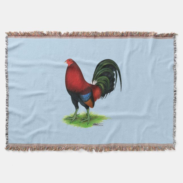 Gamecock:  Dark Red Throw Blanket (Front)