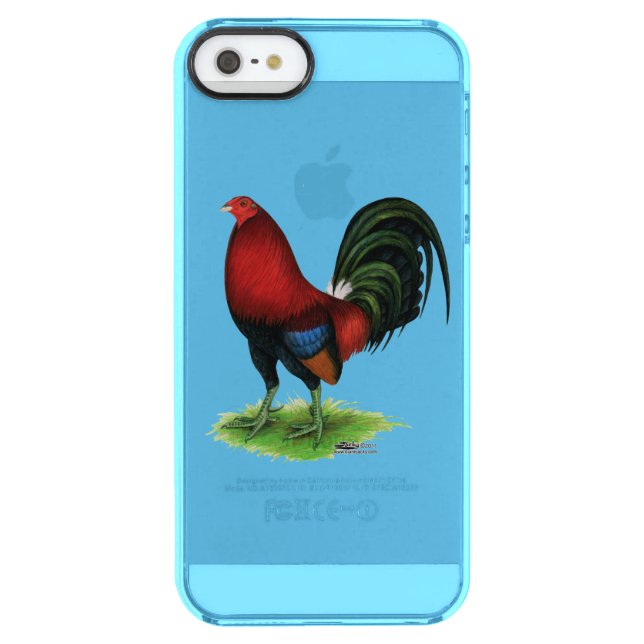 Gamecock:  Dark Red Uncommon iPhone Case (Back)