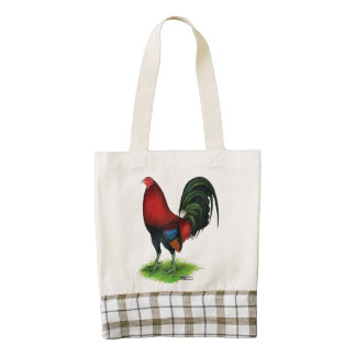 Gamecock: Dark Red Zazzle HEART Tote Bag