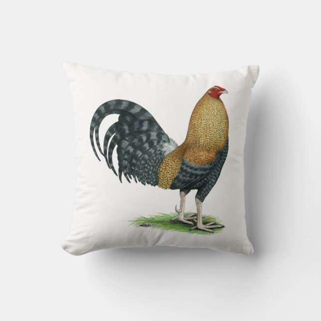 Gamecock:  Dom or Crele Throw Pillow (Front)
