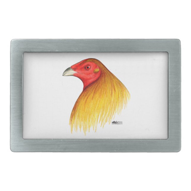 Gamecock Dubbed Rectangular Belt Buckle (Front)