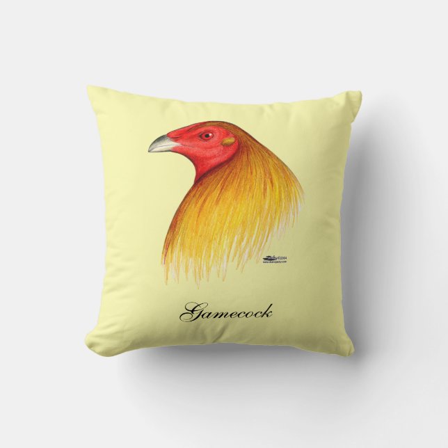 Gamecock Dubbed Throw Pillow (Front)