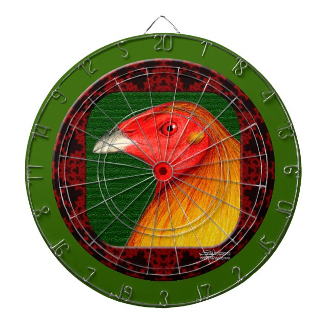 Gamecock Framed Dart Board (Front)