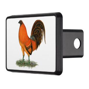 Gamecock Ginger Red Rooster Trailer Hitch Cover