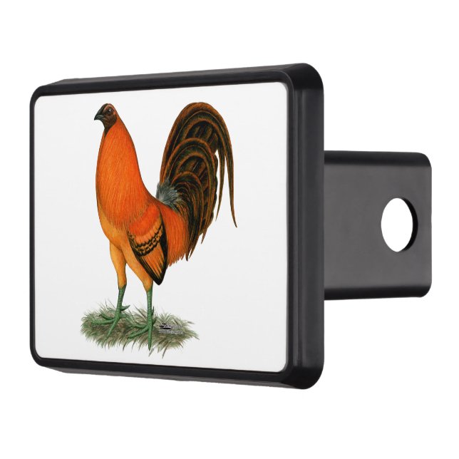 Gamecock Ginger Red Rooster Trailer Hitch Cover (Left)
