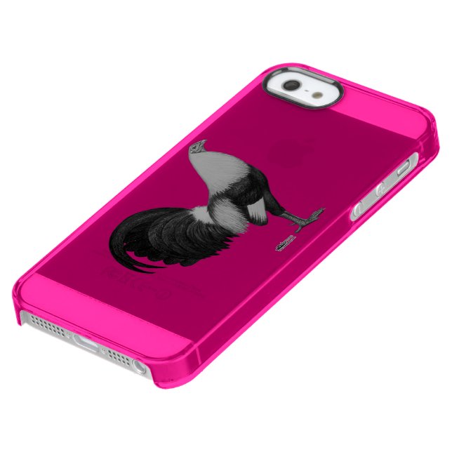 Gamecock Grey Duckwing Uncommon iPhone Case (Bottom)