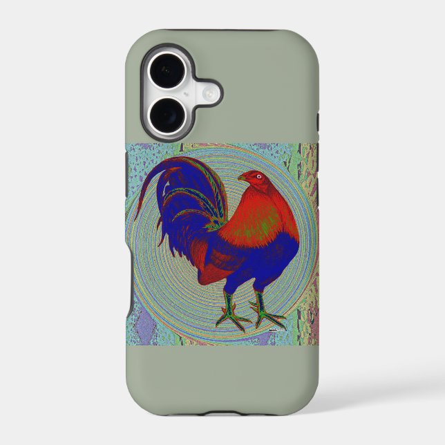 Gamecock:  Impressionist Rooster Iphone Case (Back)