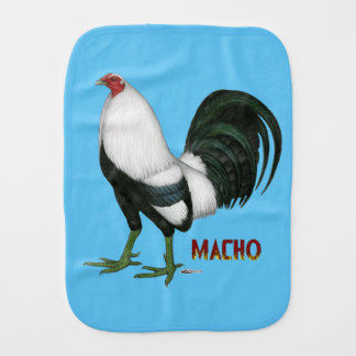 Gamecock Macho Duckwing Baby Burp Cloth