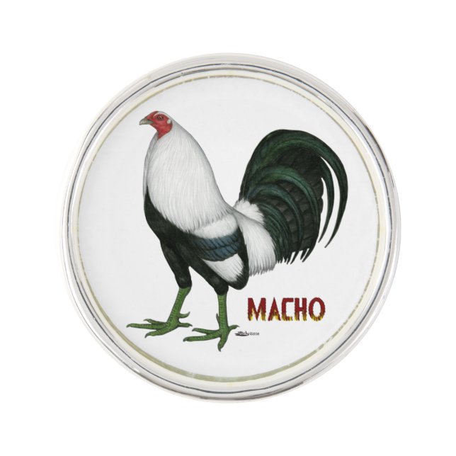 Gamecock Macho Duckwing Lapel Pin (Front)