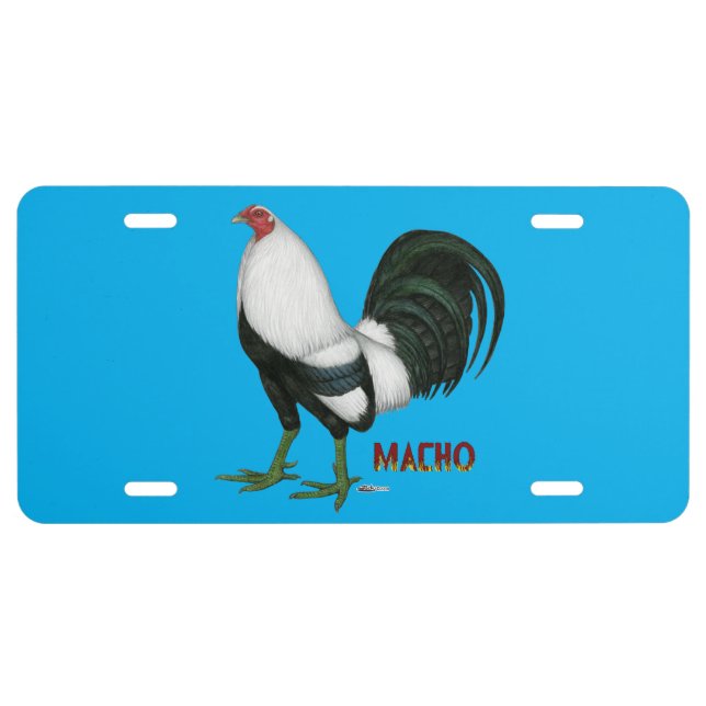 Gamecock Macho Duckwing License Plate (Front)