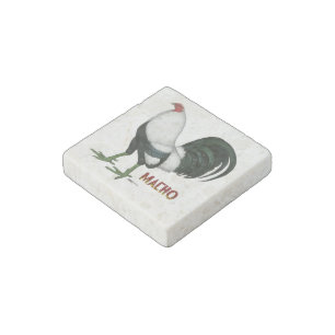 Gamecock Macho Duckwing Stone Magnet