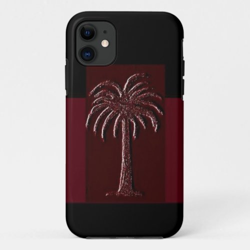 Gamecock Palm_Design 1 iPhone 11 Case