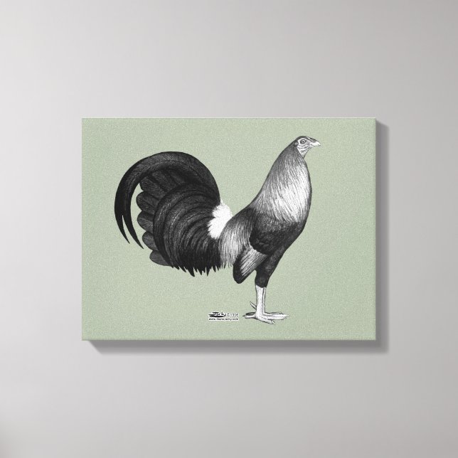 Gamecock Red Hatch Canvas Print (Front)