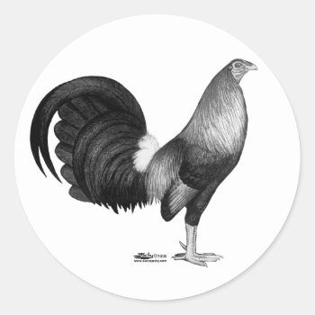 Gamecock Red Hatch Classic Round Sticker by diane_jacky at Zazzle