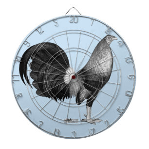 Gamecock Red Hatch Dartboard With Darts