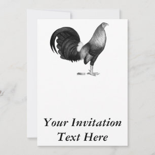 Gamecock Red Hatch Invitation