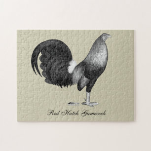 Gamecock Red Hatch Jigsaw Puzzle