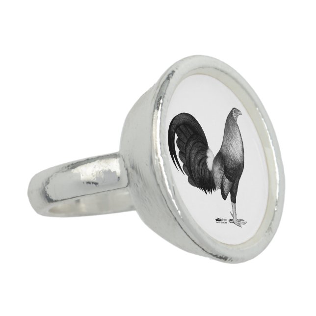 Gamecock Red Hatch Ring (Side)