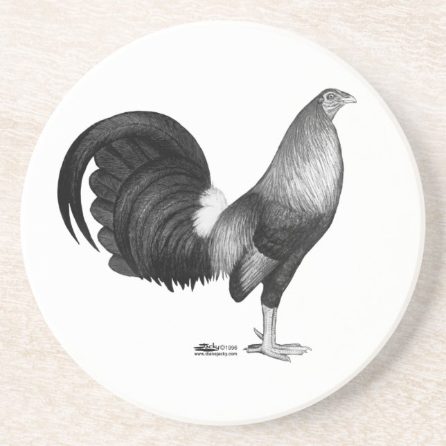 Gamecock Red Hatch Sandstone Coaster (Front)