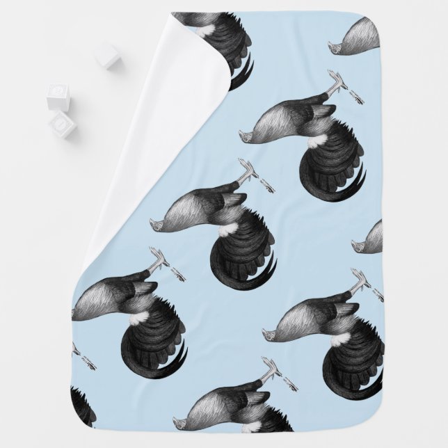 Gamecock Red Hatch Swaddle Blanket (In Situ)