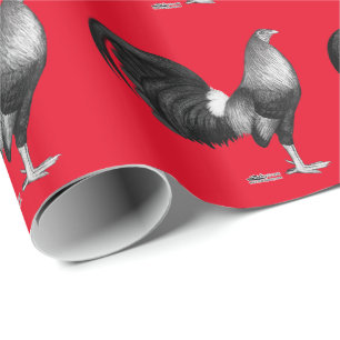 Gamecock Red Hatch Wrapping Paper