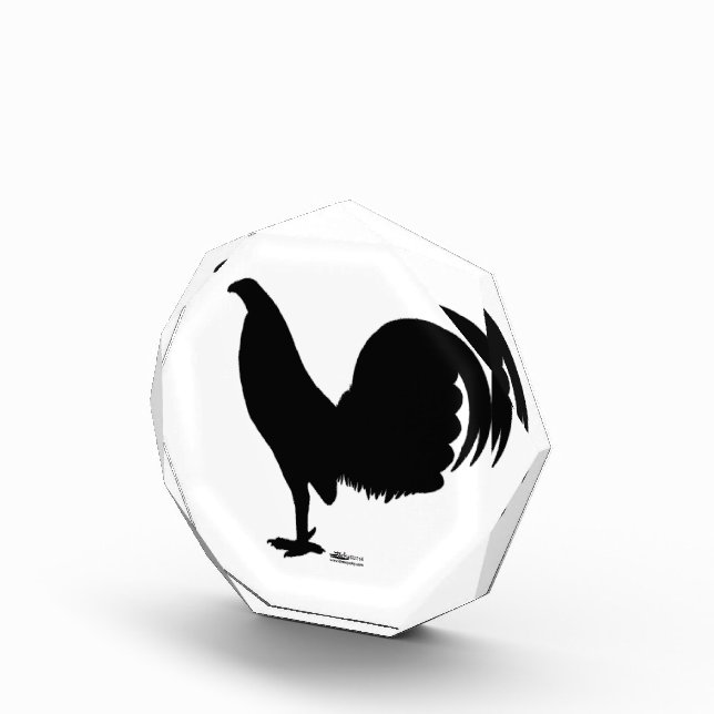 Gamecock Rooster Silhouette Acrylic Award (Right)