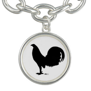 Gamecock Rooster Silhouette Bracelet