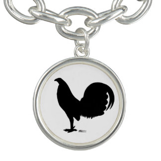 Gamecock Rooster Silhouette Bracelet