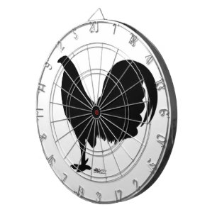Gamecock Rooster Silhouette Dart Board