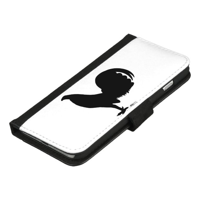 Gamecock Rooster Silhouette iPhone Wallet Case (Bottom)