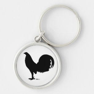 Gamecock Rooster Silhouette Keychain