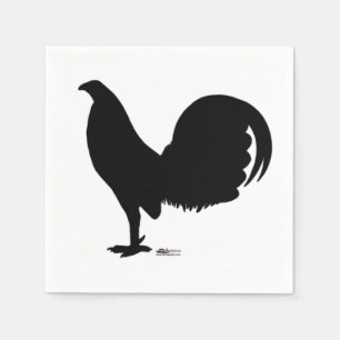 Gamecock Rooster Silhouette Napkins