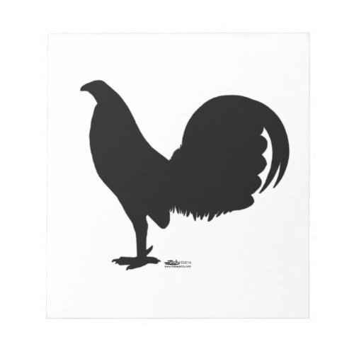 Gamecock Rooster Silhouette Notepad