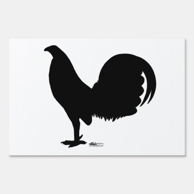 Gamecock Rooster Silhouette Sign (Front)