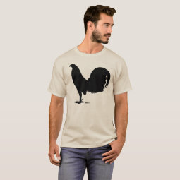 Gamecock Rooster Silhouette T-Shirt | Zazzle