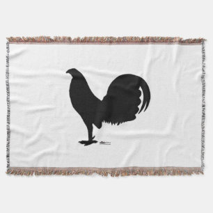 Gamecock Rooster Silhouette Throw Blanket