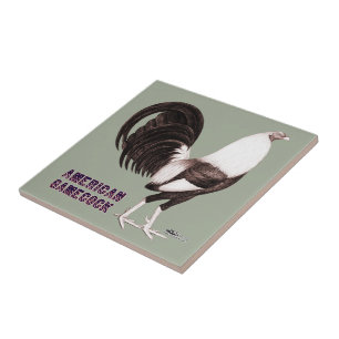 Gamecock Sepia Ceramic Tile