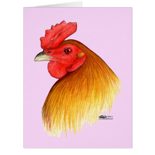 Gamecock Stag Pea Comb Cards (Front)