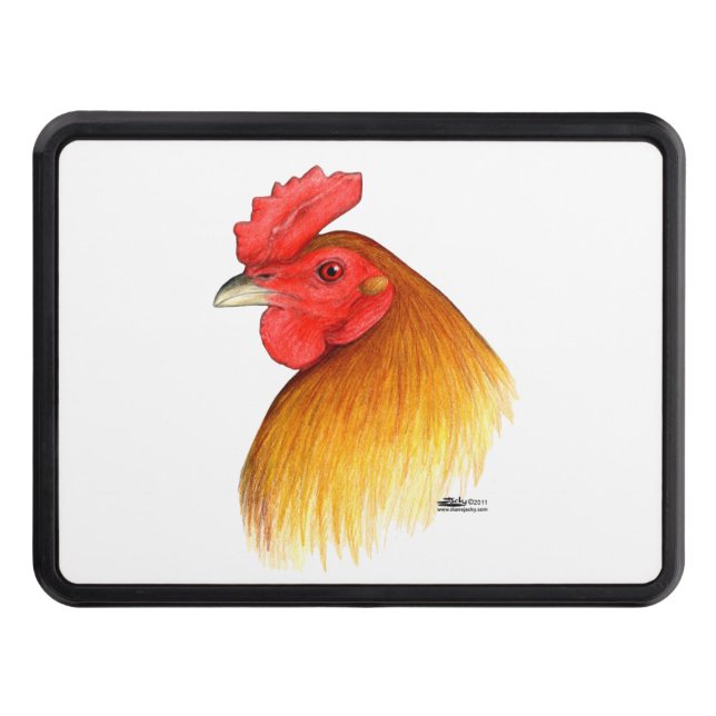 Gamecock Stag Pea Comb Trailer Hitch Cover (Front)