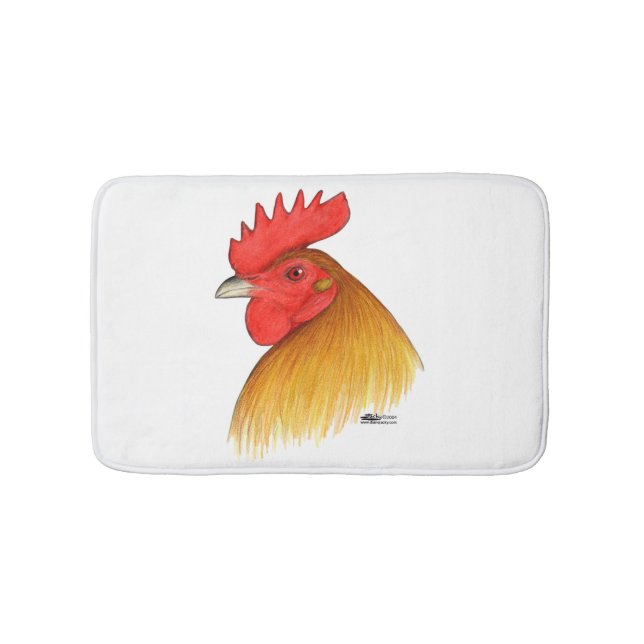 Gamecock Stag Single Comb Bathroom Mat (Front)